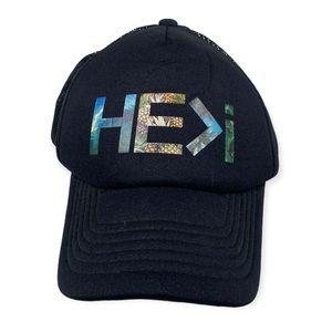 HE>i I He Is Greater Than I Trucker Hat Cap Adjustable Snapback Black